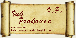 Vuk Proković vizit kartica